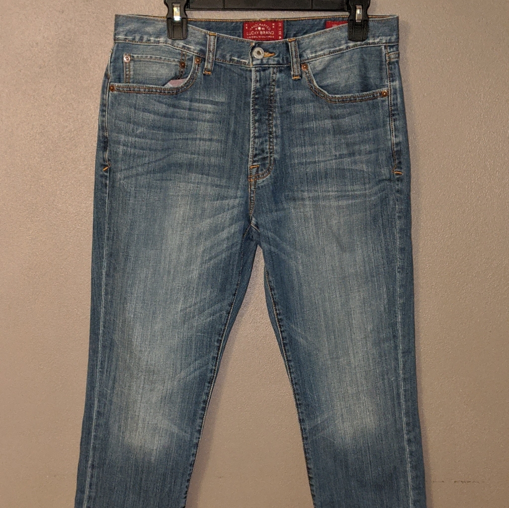 Lucky Brand Mens Straight Leg Denim W33xl32